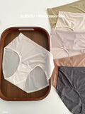 Women's seamless mid-waist underwear summer cotton bottom breathable briefs comfortable