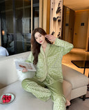 Autumn and winter new gold velvet pajamas V-neck Korean velvet sweet and sexy lace home clothes
