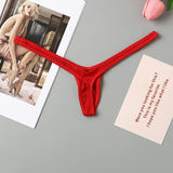 4PCS Thong Sexy Low Waist Mini Panties Deep V Thong Women's Breathable One Line Bikini Bottom Thong Female Panty Women Underwear