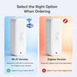 Tuya Zigbee/Wifi Temperature Humdiity Sensor Detector Option Indoor Outdoor Waterproof LCD Thermometer Hygrometer For Alexa Z2M