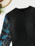 2026 Large Plus Size Swimsuit Women Long Sleeves Swimwear Female With Trousers Beach Wear Bathers Bathing Swimming Swim Suit 4XL