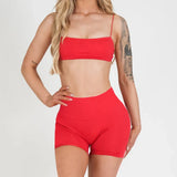 2/3PCS NoLogo Seamless DVision Yoga Set Women Workout Scrunch Leggings Strappy Sports Bra Fitness Gym Shorts Workout Suits XP65