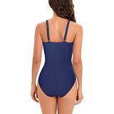 Sexy Stripe Patchwork Swimwear Women 2026 V-neck One Piece Bikini High Waist Slim Monokini Summer Suspender Backless Beachwear