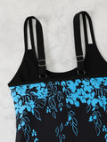 Strappy Printed Tankini 2026 Padded Swimsuit Women Shorts Swimwear Female Beach Wear Bathers Bathing Swimming Swim Suit XL