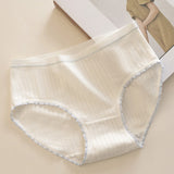 2026 Sweat Sports Thongs Womens Cotton Sweat Hipster Stretch Breathable Underpants Women Bikinis Panties трусы женские 부부생활 속옷