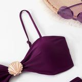 High Waist Bikini Women's Swimsuit Two-piece Bathing Suits Bandeau Woman Swimwear Trend Bikinis Sets Brazilian Beach Wear