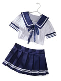 JK Girl Miniskirt Set Sexy Women Lingerie Cosplay Babydoll Plaid Skirt Lace Sleepwear Erotic Student Uniform Kit Sexy Nightdress