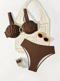 ZTVitality Sexy Solid Push Up bikini Set 2026 New Arrival Padded Bra Undearwire Swimsuit Women Swimwear Summer Beachwear Biquini