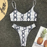 2026 Snake Leopard Brazilian Bikini Female Swimsuit Women Swimwear Two Pieces Bikini Set High Cut Bathing Suit Swim Beach Wear