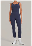 Women's Seamless Yoga Jumpsuits Fitness Sports Hip-lifting Beauty Back Sleeveless One-Piece Training Workout Running Bodysuits