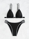 ZTVitality Sexy Push Up Floral Print Bikini Set 2025 New Arrival Padded Bra Whip Stitch Swimsuit Women's Swimwear Summer Biquini
