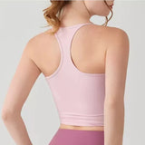 Women's Cross-Back Yoga Sports Vest One-Piece Cup Versatile Training Fitness Bra Colorful Fitness Clothing for Active Women