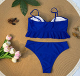 Cikini Sexy Gradient Color Three Piece Swimsuit Mesh Bikinis Set Summer Beach Swimwear Bathing Suit For Women