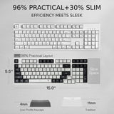 2.4G BT Wireless Computer 98 Keys Slim