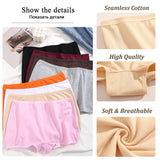 2Pcs/Set Women's Panties Cotton Seamless Sports Boxers Underwear Female Solid Color Briefs Lingerie Intimate Underpants XS-XL