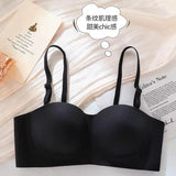 Hot Sale Japanese Style Seamless Underwear, Small Chest Gathered Push-Up Bra for Teens, Pure Sensual Wireless Bralette MOYISU