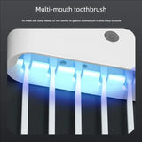 Wireless Charging UV Toothbrush Disinfector Non Perforated Toothbrush Holder Toothbrush Disinfector Storage Rack
