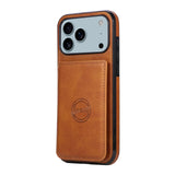 Business Magnetic Luxury Cards Solt Wallet Leather Phone Case For iPhone 17 Pro Max 16 Plus 15 Plus 14 13 12 11 Stand Bag Cover