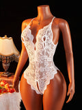 Transparent Lingerie For Women Super Hot Erotic Underwear Sex Pajamas Crotchless Pornographic Lace Teddies Bodysuit Sexy Outfit
