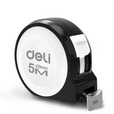 DELI 3M/5M High Precision Steel Measurement Tape System Auto Lock Tape Measure Retractable Professional Measuring Tool