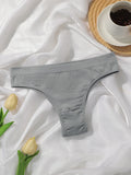 Women's sexy solid color triangle pants with no trace low waist hollow out easy to wash and dry underwear Z626