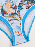 2026 Printed Strappy Swimsuit One Piece & Beach Dress Sexy Swimwear Women Bathing Swimming Swim Suit Female Padded Beachwear