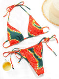 2025 Polka Dot Mini Micro String Bikini Women Swimsuit Female Bikinis Brazilian Swimwear Two Pieces Bikini Set Bathing Suit Swim