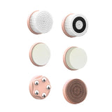 IPX6 Waterproof Electric Cleansing Brush 6 In1 Sonic Rotating Deep Cleansing Brush Remove Acne Pore Skin Rejuvenation Beauty