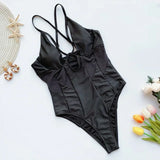 2026 Underwired Mesh High Cut Women Swimwear One Piece Swimsuit Female Hollow Out Monokini Bather see through Bathing Suit Swim