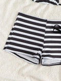 DEKA New Arrival Triangle Striped Bikini Set Women Shorts Swimsuit Micro Swimwear Bathing Suit Brazilian Biquini Sexy Beach Wear