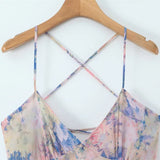 Sexy Backless Cross-strap Dress Elegant For Women With Stylish Design Ruffle Trim Slim Fit Fairy-style Beach Dress Charming FD1T