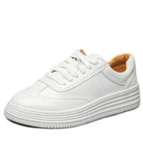 sneakers  Women casual low top leather shoes lightweight white Pink Shoes Breathable Creepers Platform flats Shoes  2020
