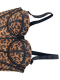 Fishbone Corset Cross-Border European and American Leopard Print Spicy Girl Tank Top Sexy Inner Wear Camisole High-End Outerwear Bra
