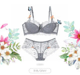 Aesthetic French Lace Minimizer Bra - Thin Strap Bralette Reduces Full Bust, Elegant Lift & Seamless Design MOYISU Sexy Panty BB