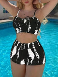2026 Print High Waist String Two Piece Bikini Women Swimwear Female Swimsuit Bathers Bathing Swimming Suit Beachwear Summer
