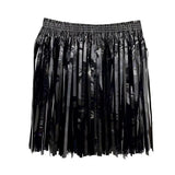 Sequin Cheerleading Team Dress for Adults Kids Rain Skirt Dance Costume Streamer Fringe Half Skirt for Beach Parties