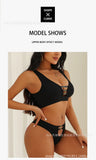 Sexy seamless underwear set push-up bra vest sports breathable push-up set