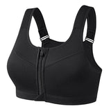 CZGUKE  S-2XL Popular Sports Top Yoga Bra Women's Shockproof Sports Shirt Sports Bra Front Zipper Women's Push Up Bra Sportswear