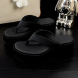 Vintage Y2K Leopard Flip&Flops Sandal Summer Chunky Platform Sandals Women Slipper Wedges Slides 8cm High Heels Shoes Mules