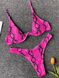 High Cut V-bar Underwired Bikini Women Swimsuit Female Micro Thong Swimwear Two-pieces Bikini Set Push Up Bathing Suit Swim Lady