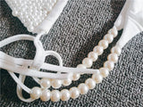 2026 Luxury Pearls Halter Mini Bikini Female Swimsuit Women Swimwear Two-pieces Bikini Set Bather Bathing Suit Swim Beachwear