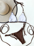 Sexy Micro Bikini 2025 Criss Cross Swimwear Bandage Woman Swimsuit Female Thong Bikinis Set 2 Piece Women Bathing Suit Beachwear
