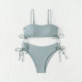 Sexy Bandeau Bikinis 2025 Women Brazilian Swimwear Female Swimsuit Two Pieces Bikini Set Bather Bathing Suits Girls Beach Wear