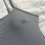 2025 New Split Swimsuit Women's Drawstring Backless Fashion Sexy Stripes Gather Slim and Thin Swimsuit Купальник Женский