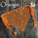 7 Colors Hollow Out Crochet Knitted Sarong Pareo Beach Cover Up Cover-ups Beach Dress Beach Wear Beachwear Female Women V7010