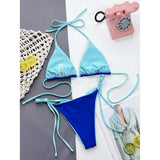 Sexy Leopard Printed Halter Brazilian Bikini Women Swimwear Female Swimsuit Two-Piece Bikini Set Bather Bathing Suit Swim V3681