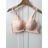 Summer Nouvelle Tendance! Soutien-Gorge Push Up à Fermeture Avant - Bretelles Dentelle Dos, Bralette Légère pour Petite Poitrine