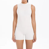 Women's Seamless Yoga Jumpsuit New Beautiful Back & Pleats Hip Lifting Short Jumpsuit Sports Running Fitness Jumpsuit Yoga Suit