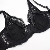 Bras For Women Minimizer Brassiere Plus Size Lace Bra Support Underwire Full Big Cup Thin Adjusted-straps D E F G H I