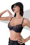 French Anime Style Lingerie Set Ultra Thin White Lace Bra Small Breasts Push Up Traceless Bralette Pure Desire Gathering Sexy BB